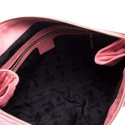 مملوكة مسبقًا Gucci Pink Leather Large Hysteria Clutch