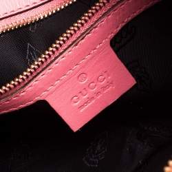 مملوكة مسبقًا Gucci Pink Leather Large Hysteria Clutch
