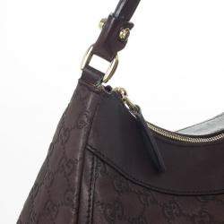 مملوكة مسبقًا Gucci Brown Guccissima Leather D Ring Large Hobo Bag