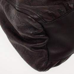 مملوكة مسبقًا Gucci Brown Guccissima Leather D Ring Large Hobo Bag