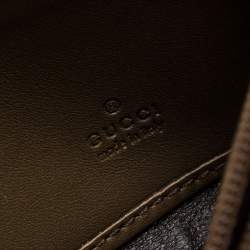  Gucci Olive Green Guccissima Leather Sukey Continental Wallet