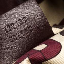 Pre Owned حقيبة غوتشي أندي صغيرة جلد غوتشيسيما بنية