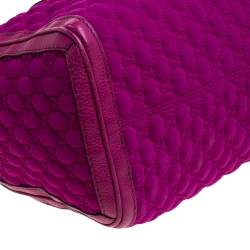 مملوكة مسبقًا حقيبة غوتشي Techno Tag Bowler نيوبرين GG أرجوانية