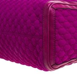 مملوكة مسبقًا حقيبة غوتشي Techno Tag Bowler نيوبرين GG أرجوانية