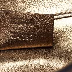 Gucci Gold Guccissima Leather Buckle Continental Wallet