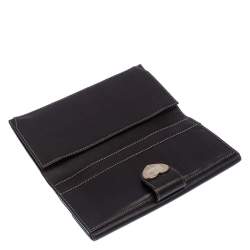 Gucci Beige/Brown GG Crystal Canvas and Leather Heart Bifold Continental Wallet