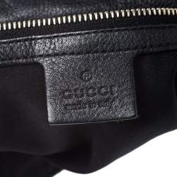 مملوكة مسبقًا Gucci Black GG Canvas and Leather Charlotte Hobo