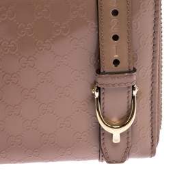 Gucci Beige Micro Guccissima Patent Leather Zip Around Wallet