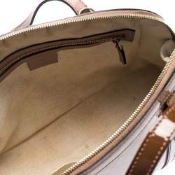 مملوكة مسبقًا Gucci Beige Micro Guccissima Patent Leather Nice Satchel