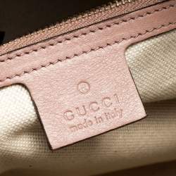 مملوكة مسبقًا Gucci Beige Micro Guccissima Patent Leather Nice Satchel