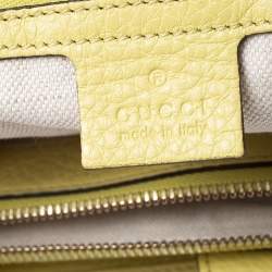 مملوكة مسبقًا Gucci Yellow Small Bamboo Tote