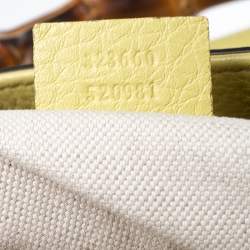 مملوكة مسبقًا Gucci Yellow Small Bamboo Tote