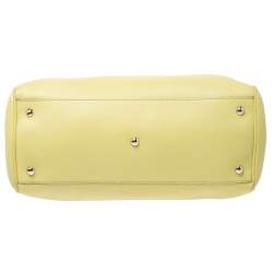 مملوكة مسبقًا Gucci Yellow Small Bamboo Tote