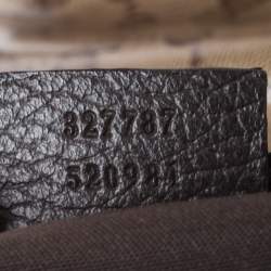 Pre Owned حقيبة يد غوتشي حلقة D كانفاس مقوى كريستال بنية