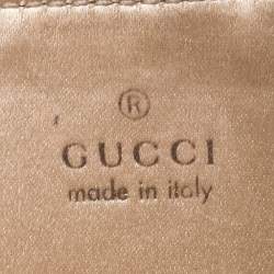 Gucci Light Brown Leather Wristlet Wallet