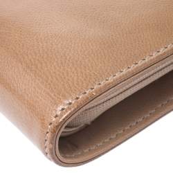 Gucci Light Brown Leather Wristlet Wallet