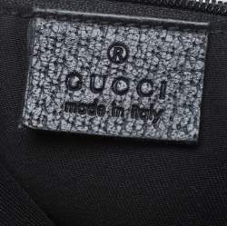 Pre Owned Gucci Black GG Canvas and Leather Abbey Messenger Bag