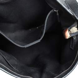 Pre Owned Gucci Black GG Canvas and Leather Abbey Messenger Bag