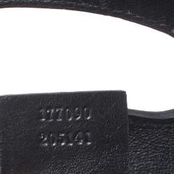 Pre Owned Gucci Black Patent Leather Romy Tote