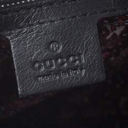 Pre Owned Gucci Black Patent Leather Romy Tote