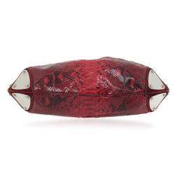 Gucci Gold Red Python Large Babouska Indy Top Handle Bag