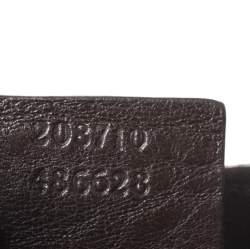 مملوكة مسبقًا Gucci Brown Crystal Canvas Hysteria Evening Clutch Bag