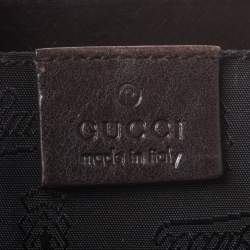 مملوكة مسبقًا Gucci Brown Crystal Canvas Hysteria Evening Clutch Bag