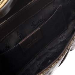 مملوكة مسبقًا Gucci Brown Crystal Canvas Hysteria Evening Clutch Bag