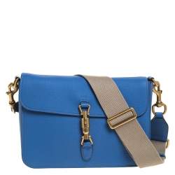 Gucci Blue Jackie Soft Bucket Bag Leather Pony-style calfskin ref.906258 -  Joli Closet