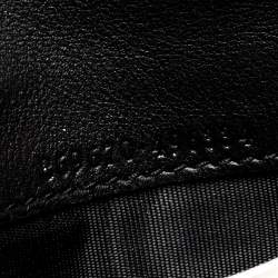  Gucci Black Leather Interlocking GG Crystal Continental Wallet