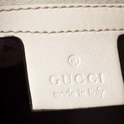 مملوكة مسبقًا Gucci Beige/Cream GG Canvas and Leather Peggy Medium Shoulder Bag