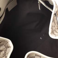 مملوكة مسبقًا Gucci Beige/Cream GG Canvas and Leather Peggy Medium Shoulder Bag