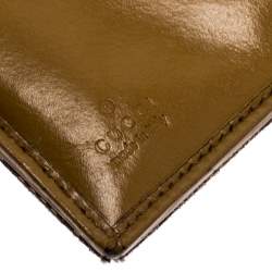 Gucci Tan/Beige GG Canvas and Leather Jackie Compact Wallet