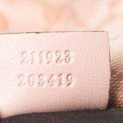 مملوكة مسبقًا حقيبة غوتشي ويب فينتدج كانفاس مقوى كريستال GG وردية 