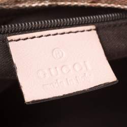 مملوكة مسبقًا حقيبة غوتشي ويب فينتدج كانفاس مقوى كريستال GG وردية 