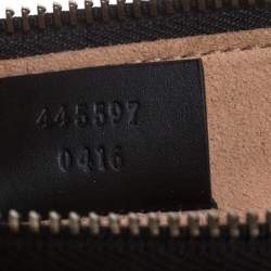 مملوكة مسبقًا Gucci Black Leather Ghost Zip Pouch