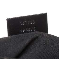 Pre Owned حقيبة غوتشي جلد وسويدي GG سوداء