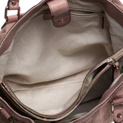 Pre Owned Gucci Rose Pink Guccissima Leather Sukey Tote