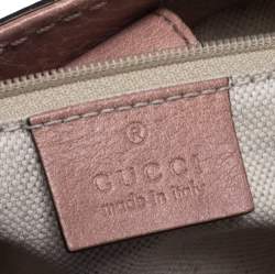Pre Owned Gucci Rose Pink Guccissima Leather Sukey Tote