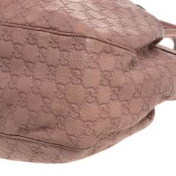 Pre Owned Gucci Rose Pink Guccissima Leather Sukey Tote