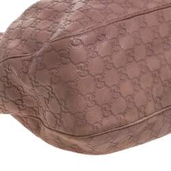 Pre Owned Gucci Rose Pink Guccissima Leather Sukey Tote