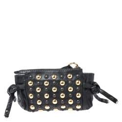 Pre Owned Gucci Black Babouska Hysteria Clutch