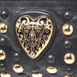 Pre Owned Gucci Black Babouska Hysteria Clutch