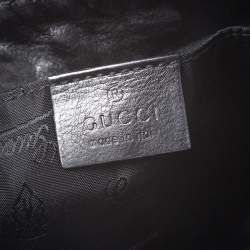 Pre Owned Gucci Black Babouska Hysteria Clutch