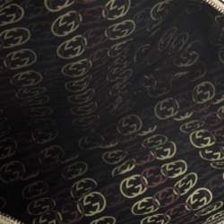 مملوكة مسبقًا Gucci Metallic Gold Leather Dialux Britt Boston Bag