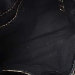 مملوكة مسبقًا حقيبة يد غوتشي بامبو متوسطة جلد سوداء