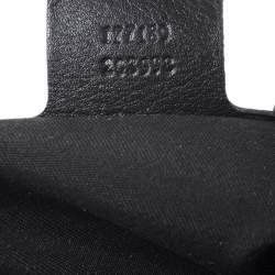 Pre Owned Gucci Black GG Canvas and Leather Medium Babouska Indy Hobo