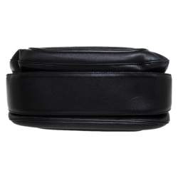 Pre Owned Gucci Black Leather Large New Bamboo Tassel Top Handle Bag 