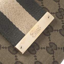 Gucci Beige/Green GG Canvas Web Continental Wallet