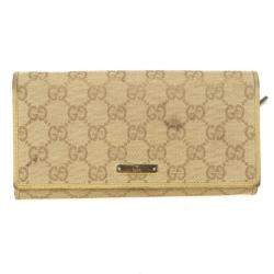 Gucci Beige Monogram Continental Wallet
